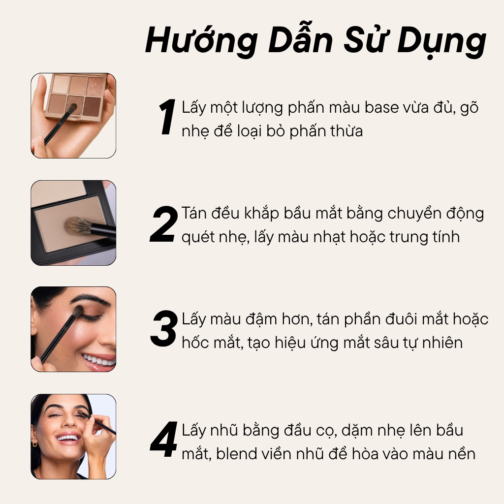 Cọ Tán Màu Mắt Oval Blending Brush BH Cosmetics Eyeshadow Brush BH505 Chuyên Blend Bầu Mắt & Tán Nhũ